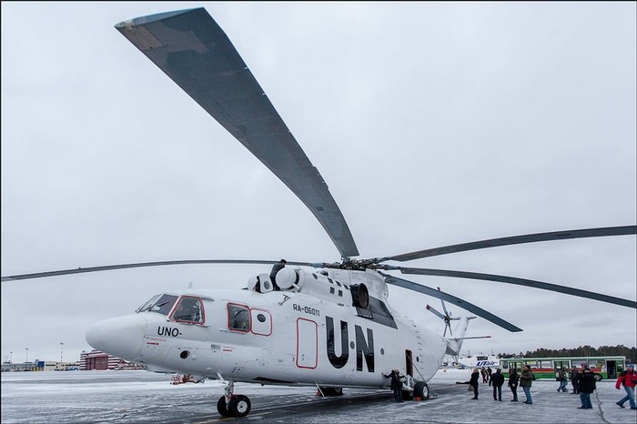 Phiên bản Mi-26 T tham gia lực lượng gìn giữ hòa bình của LHQ